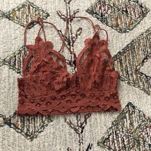Free People Adella Bralette in Copper